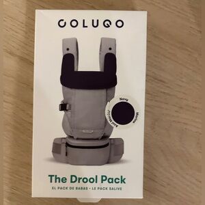 NIB Colugo The Drool Pack Bib and Burp Cloth for Baby. Navy